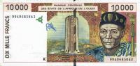 p714Kj from West African States: 10000 Francs from 2001